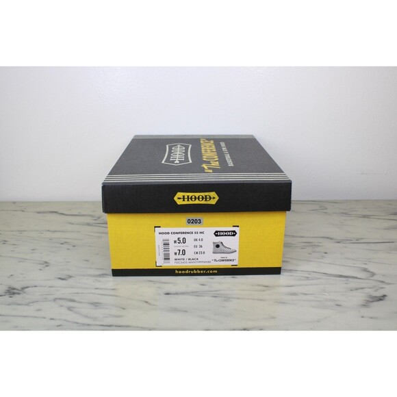 Hood Conference 55 HC Sneakers – White/Black (US 5 Men’s / US 7 Women’s) NEW - Picture 8 of 9